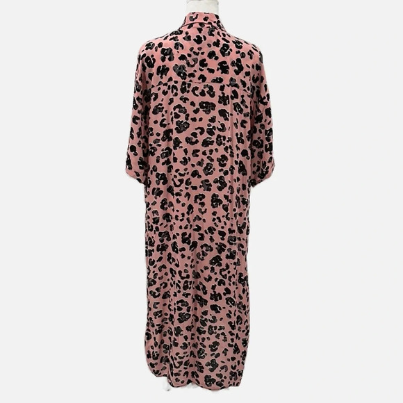 Maeve by Anthropologie Rita Leopard Print Tie Front Tunic in Pink - NEW - Medium - Picture 5 of 10